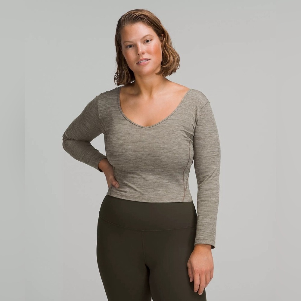 Lululemon Align Long Sleeve Shirt in Heathered Rover